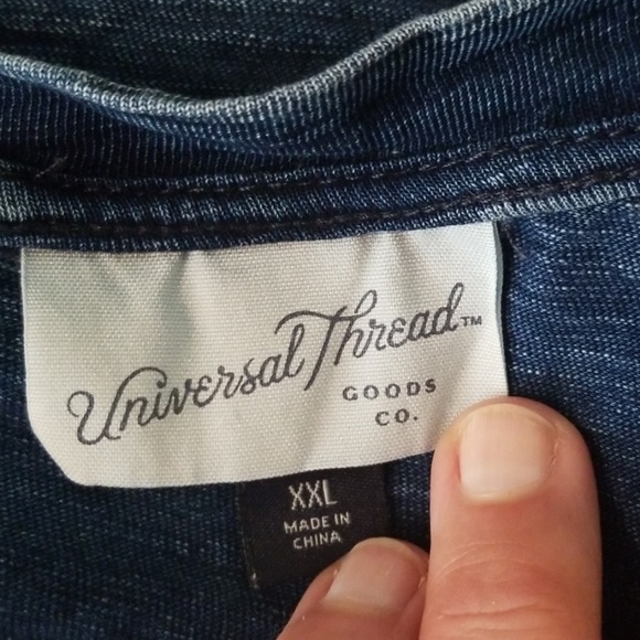 Universal Thread Blue Ruffle Sleeve Top - Picture 5 of 6